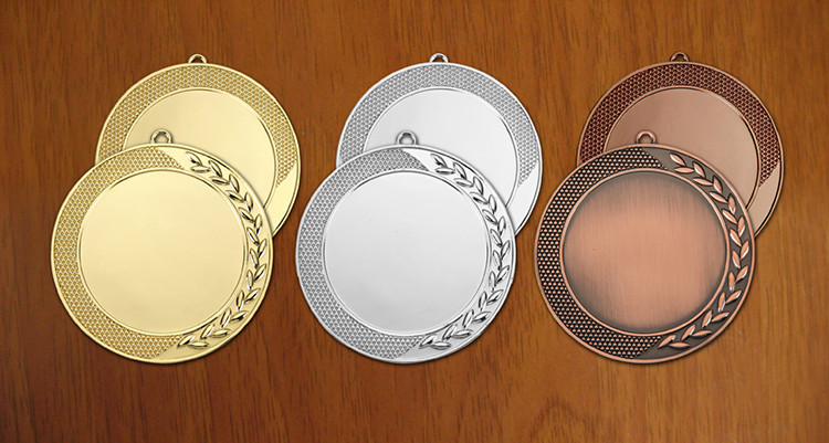 medal 70 mm na wklejkę 50 mm - brązowy puchary statuetki medale