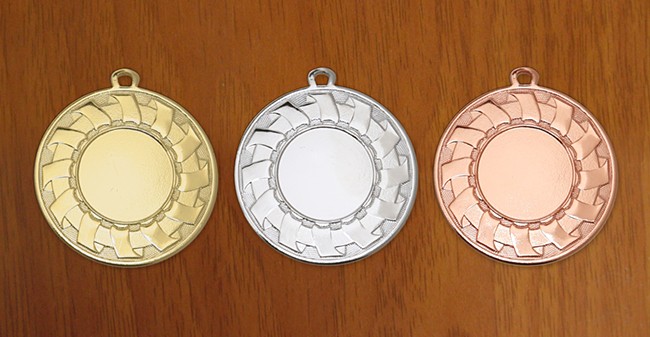 medal 50 mm na wklejkę 25 mm - brązowy puchary statuetki medale